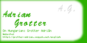 adrian grotter business card