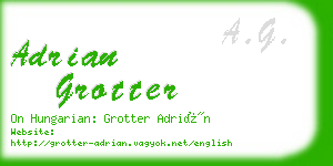 adrian grotter business card